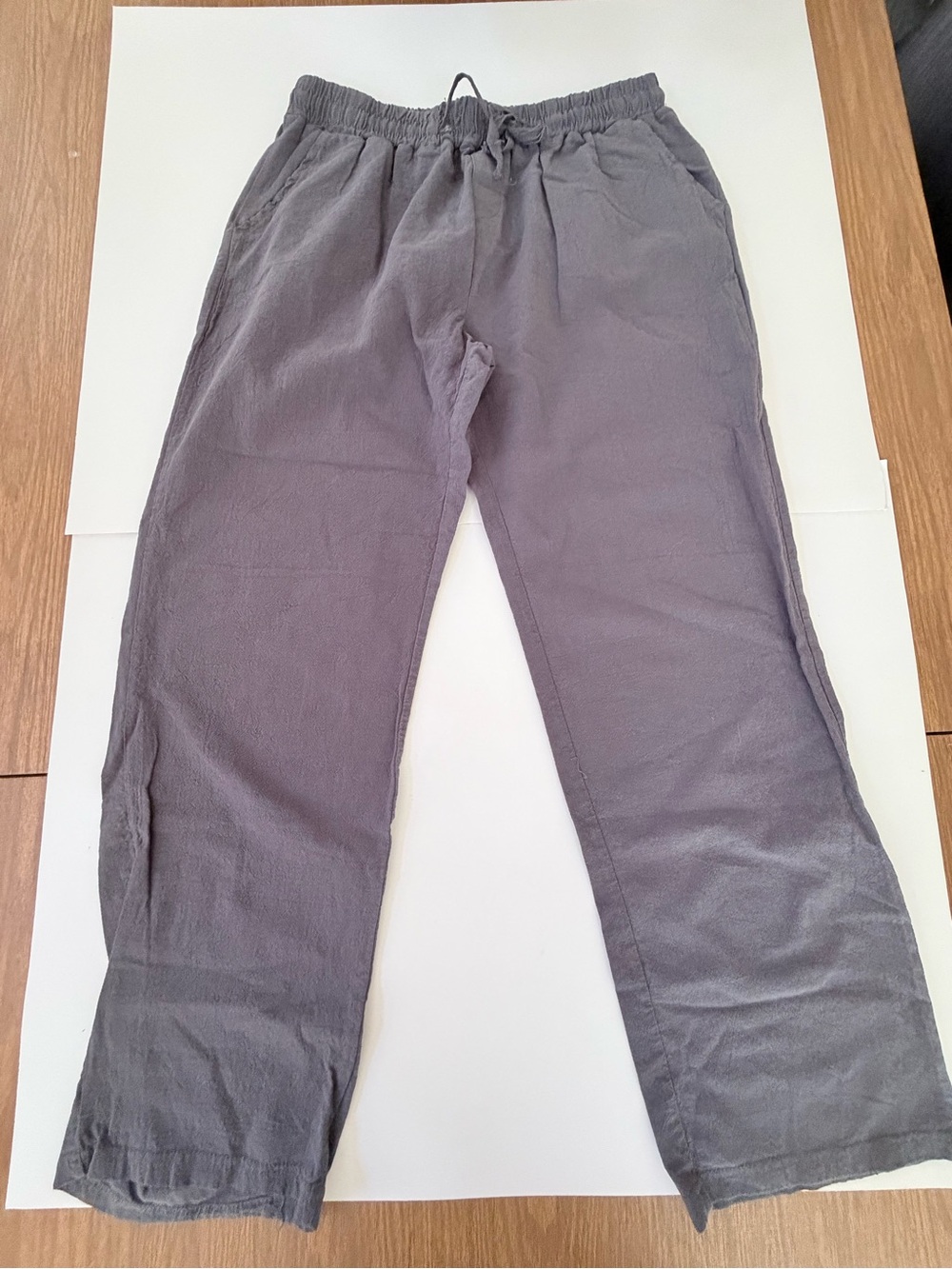Men's Charcoal Drawstring Joggers - Casual lightweight lounging Sweatpants